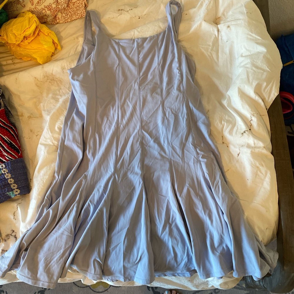 Light Blue Sleeveless athletic Dress